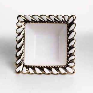 Тарілка глибока порцелянова Tiffany квадратна 15х15х7 см ML2007 ML2007 фото