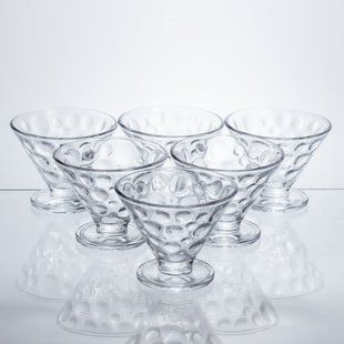 Набір креманок на ніжці Dessert Bowl 6 штук по 180 мл HP-17-53 HP-17-53 фото